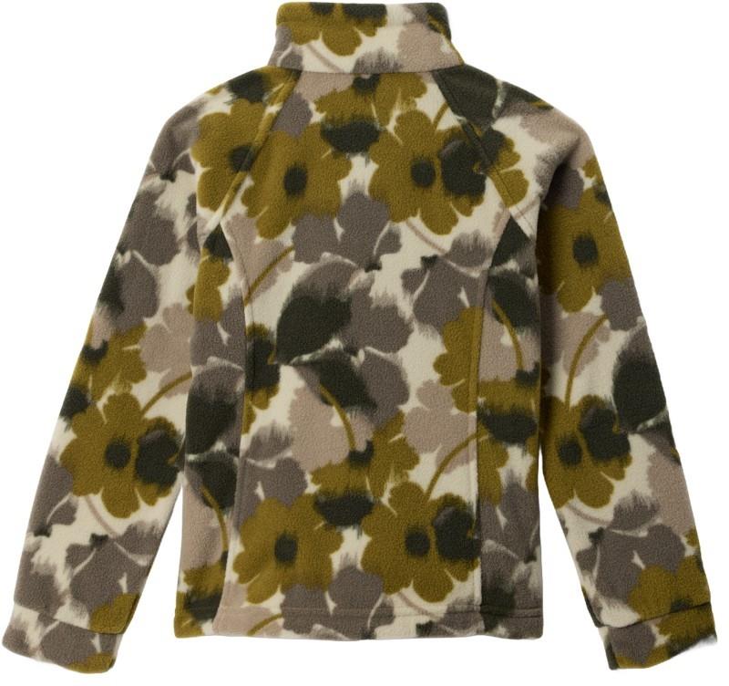 Benton Springs II Printed Fleece - Youth Girls - mossy green ikatbloom 1