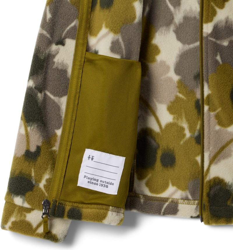 Benton Springs II Printed Fleece - Youth Girls - mossy green ikatbloom 1