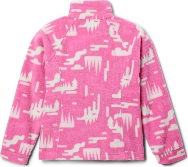 Benton Springs II Printed Fleece - Youth Girls - pink ice highland 1