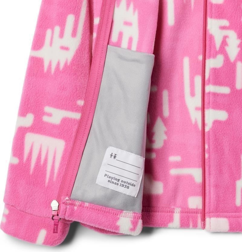 Benton Springs II Printed Fleece - Youth Girls - pink ice highland 1