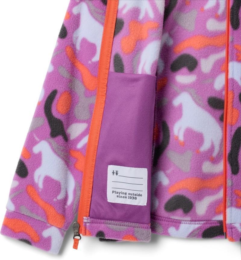 Benton Springs II Printed Fleece - Youth Girls - razzle uniflauge 1