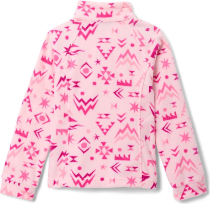 Benton Springs II Printed Fleece - Youth Girls - satin pink peaked 1