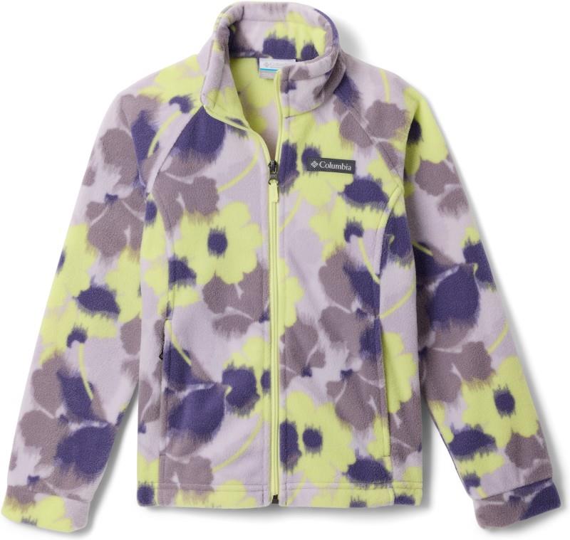 Benton Springs II Printed Fleece - Youth Girls - shale purple ikatbloom 1