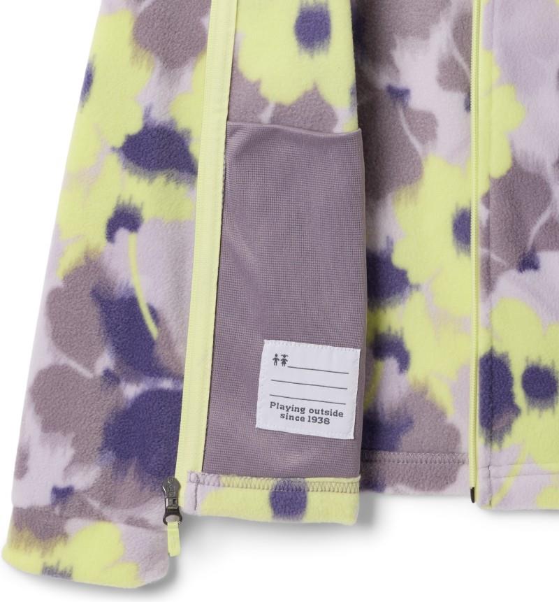 Benton Springs II Printed Fleece - Youth Girls - shale purple ikatbloom 1