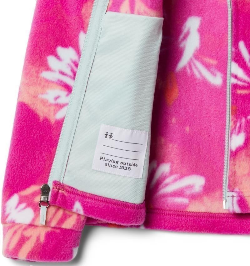 Benton Springs II Printed Fleece - Youth Girls - wild fuchsia daisy party multi 1