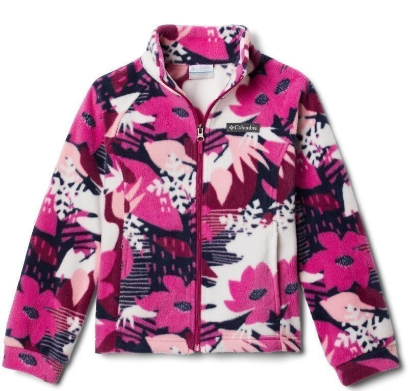 Benton Springs II Printed Fleece - Youth Girls - wild fuchsia scraptanical 1