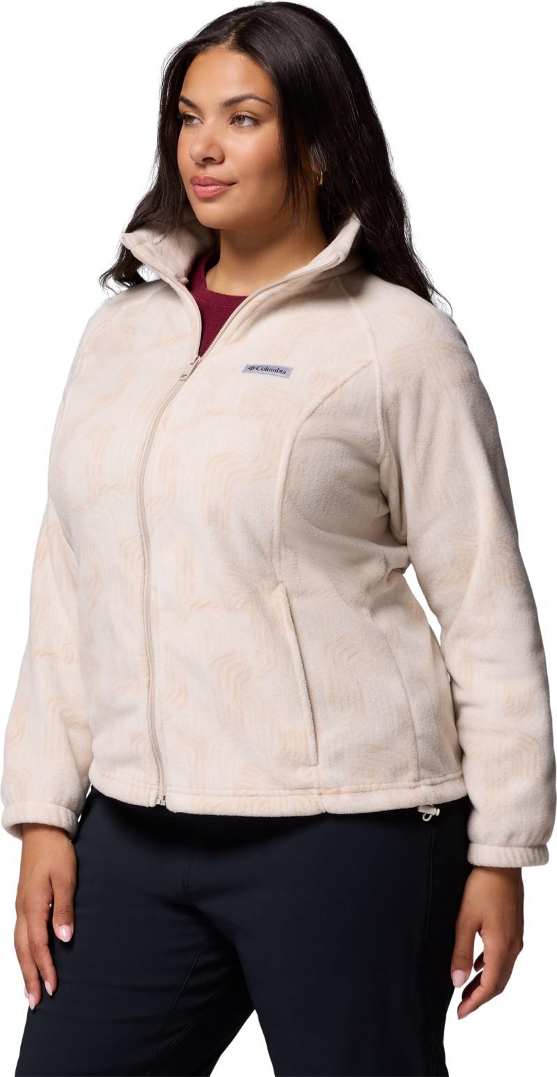 Benton Springs Printed Full-Zip, Extended - Womens - dark stone flowfalls 1
