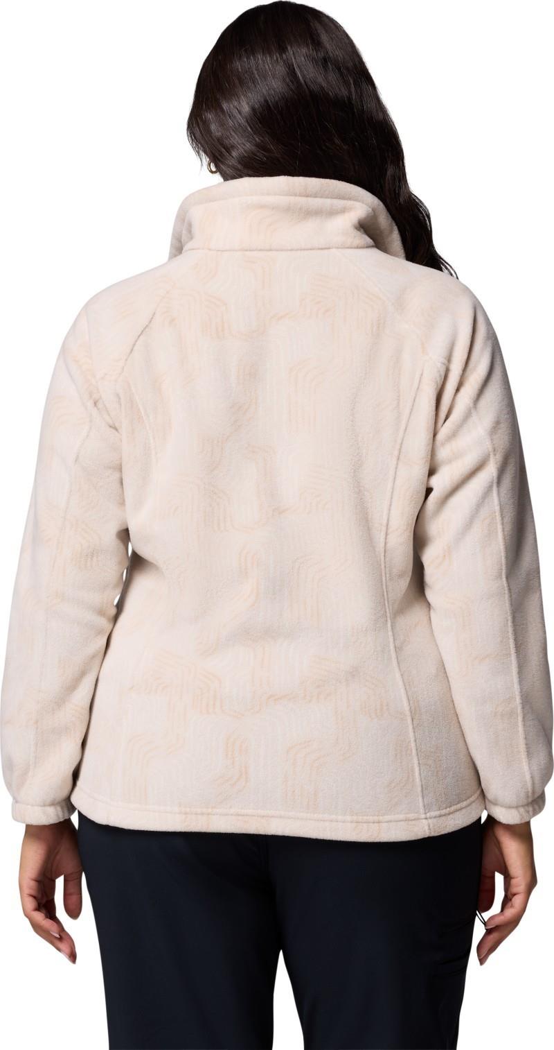 Benton Springs Printed Full-Zip, Extended - Womens - dark stone flowfalls 1