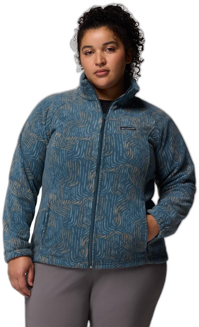 Benton Springs Printed Full-Zip, Extended - Womens - everblue flowfalls 1