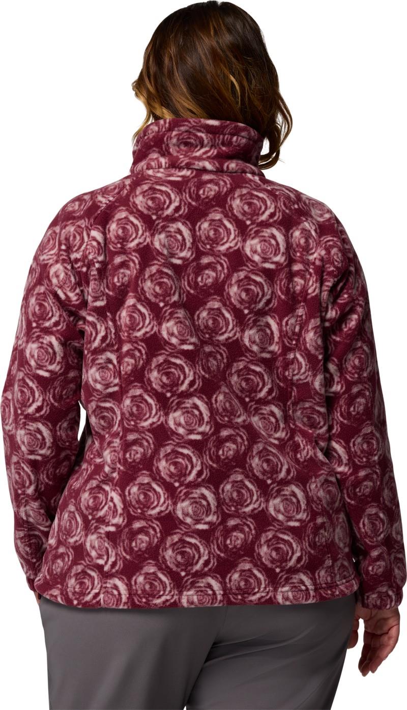Benton Springs Printed Full-Zip, Extended - Womens - rich wine rose city 1