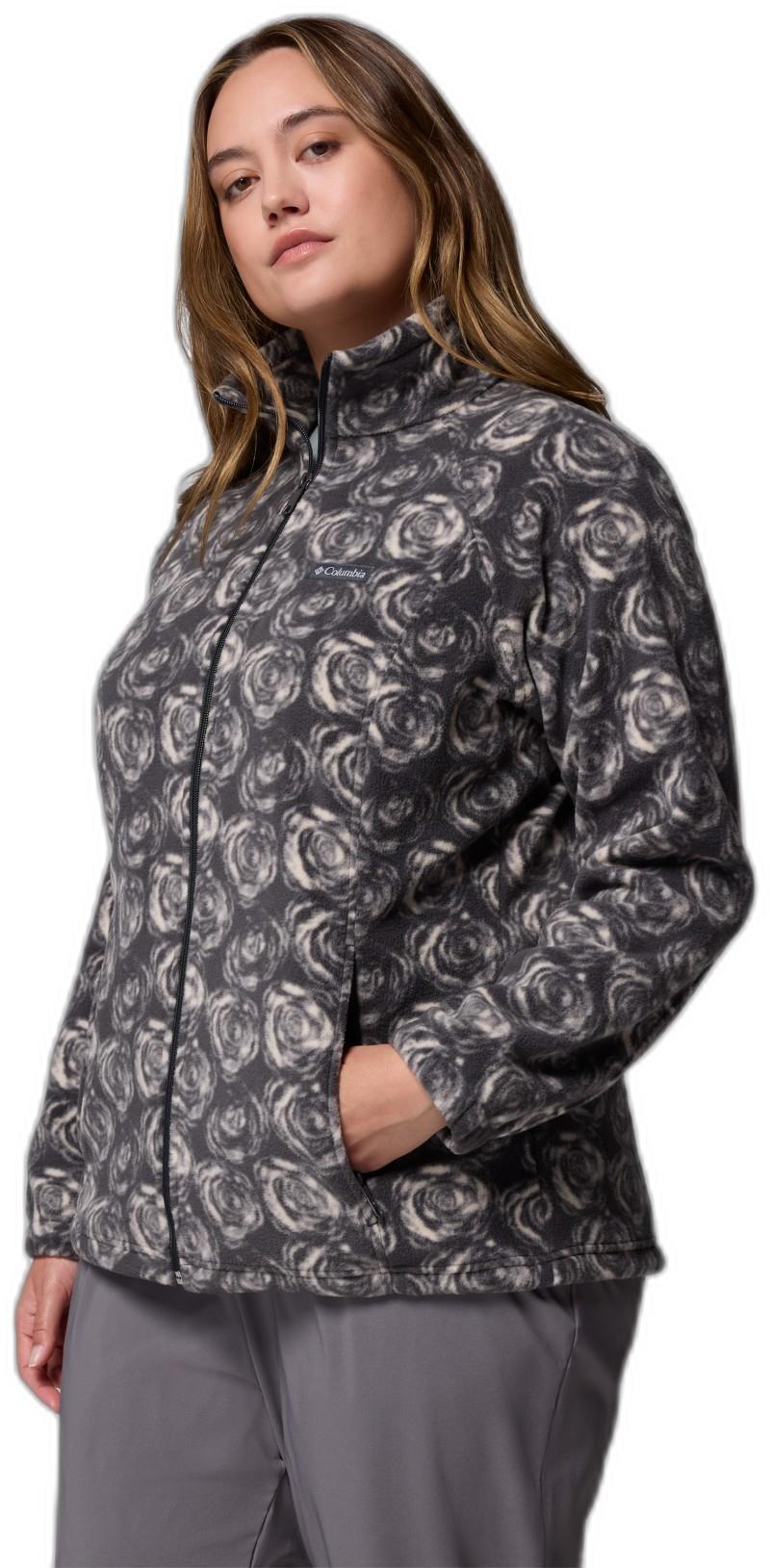 Benton Springs Printed Full-Zip, Extended - Womens - shark rose city 1