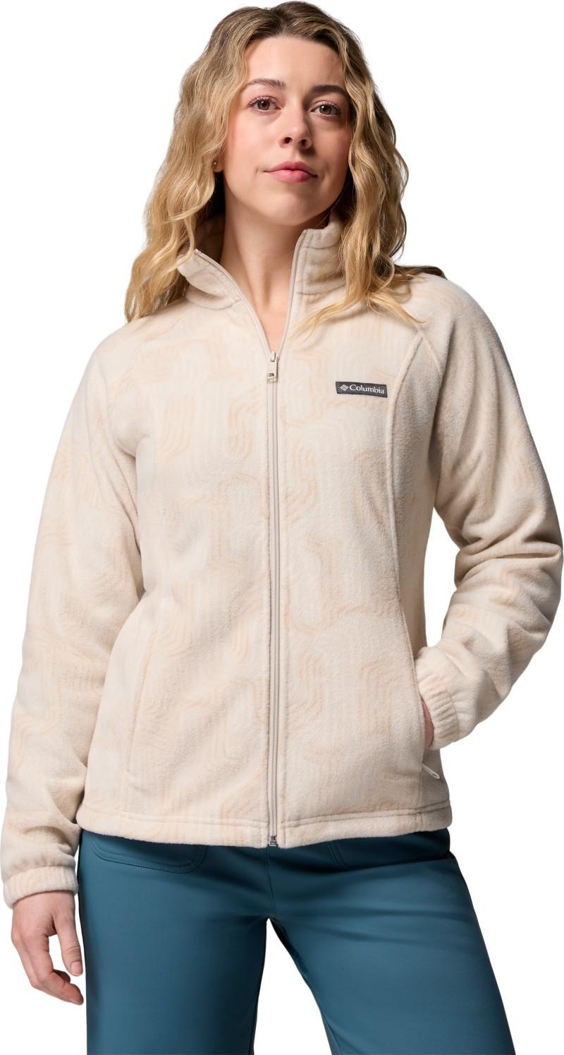Benton Springs Printed Full-Zip - Womens - dark stone flowfalls 1
