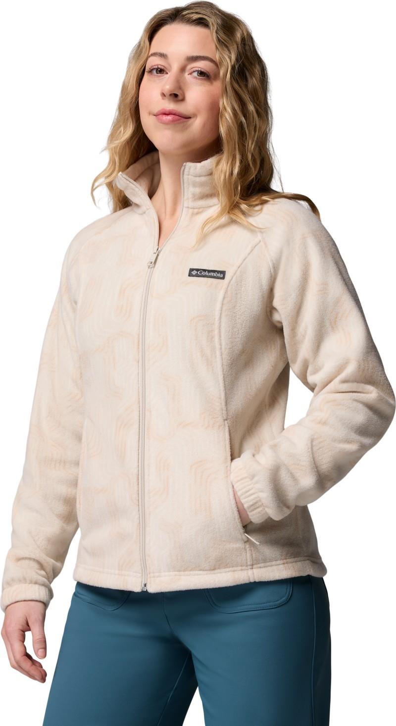 Benton Springs Printed Full-Zip - Womens - dark stone flowfalls 1