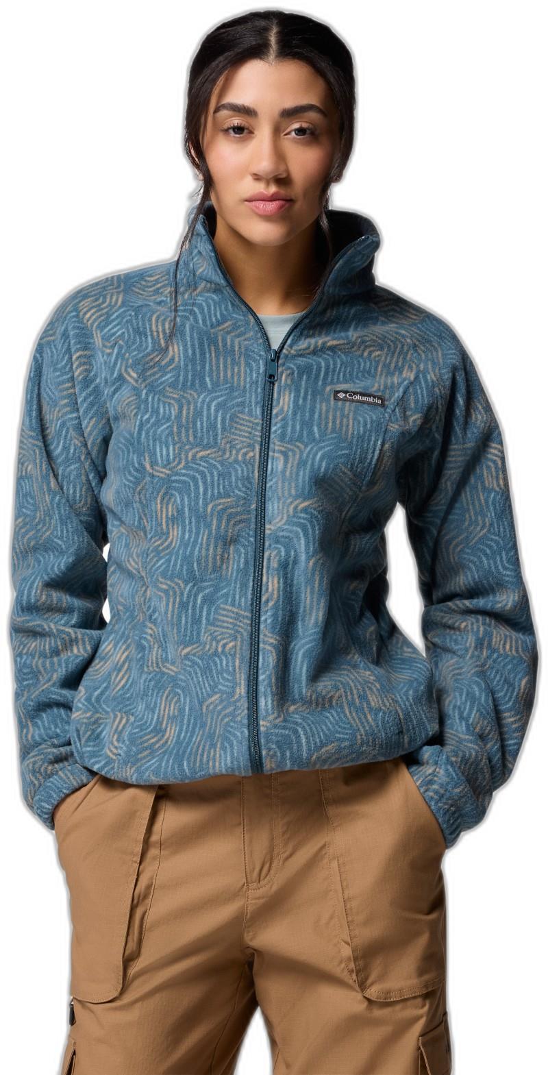 Benton Springs Printed Full-Zip - Womens - everblue flowfalls 1