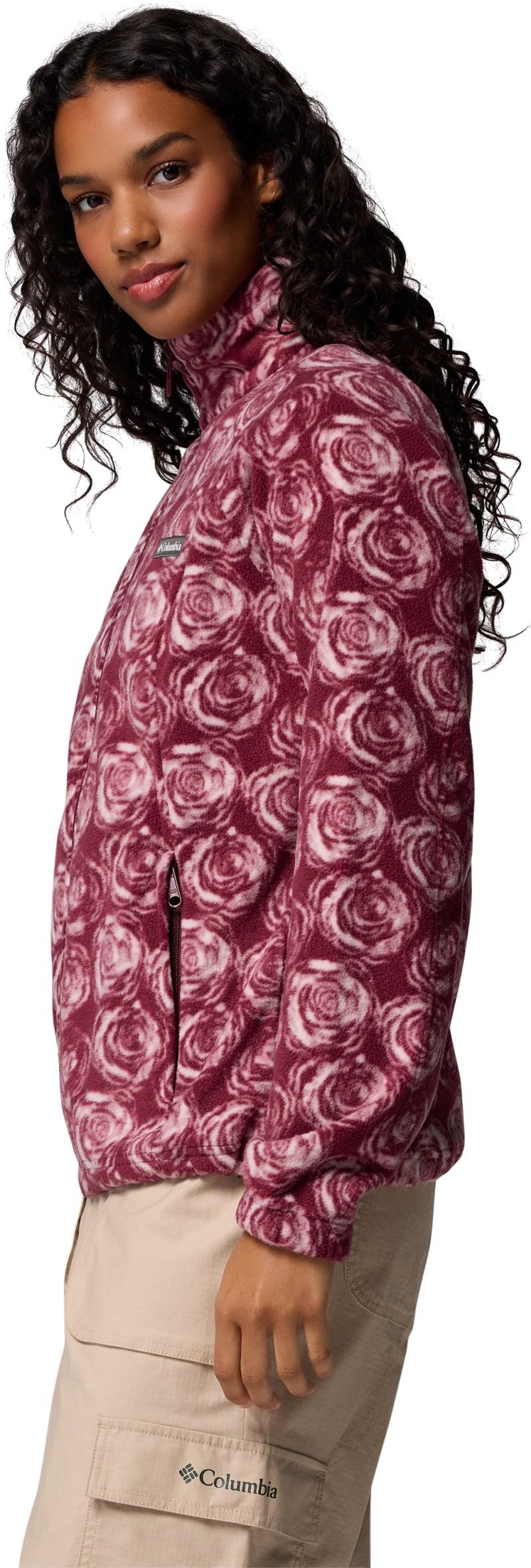 Benton Springs Printed Full-Zip - Womens - rich wine rose city 1