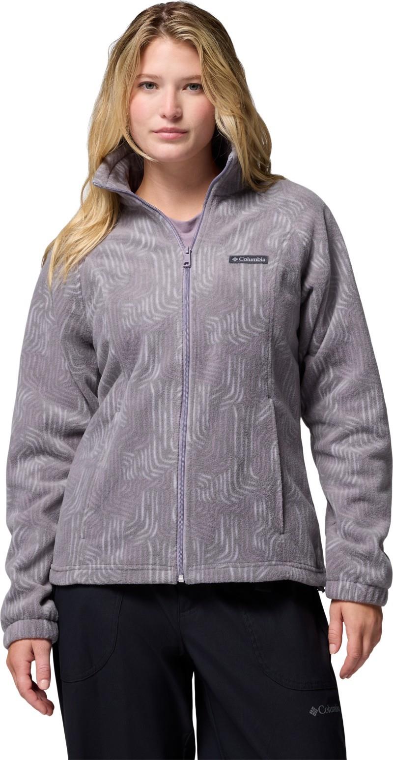 Benton Springs Printed Full-Zip - Womens - shale purple flowfalls 1