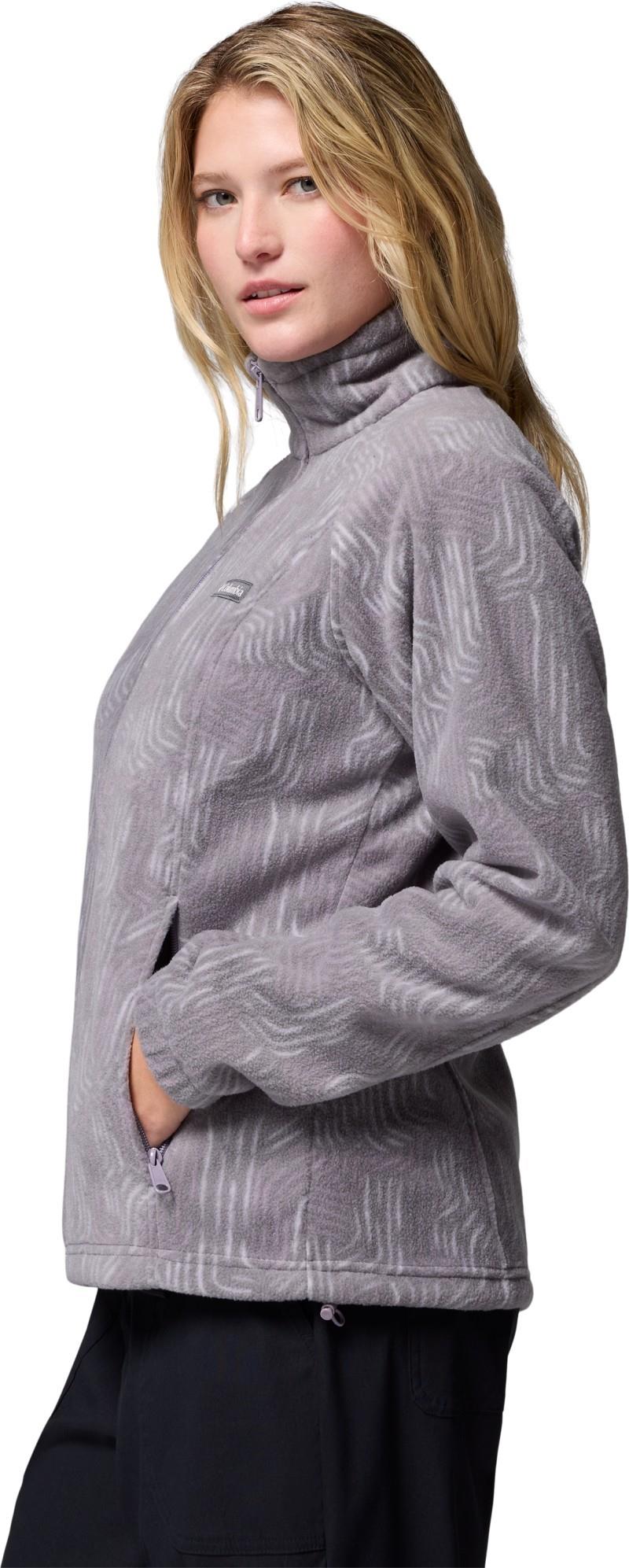 Benton Springs Printed Full-Zip - Womens - shale purple flowfalls 1