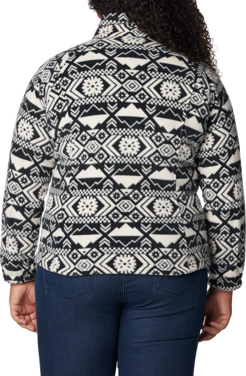 Benton Springs Printed Full Zip, Extended - Womens - Black Checkered Peaks Tonal 2