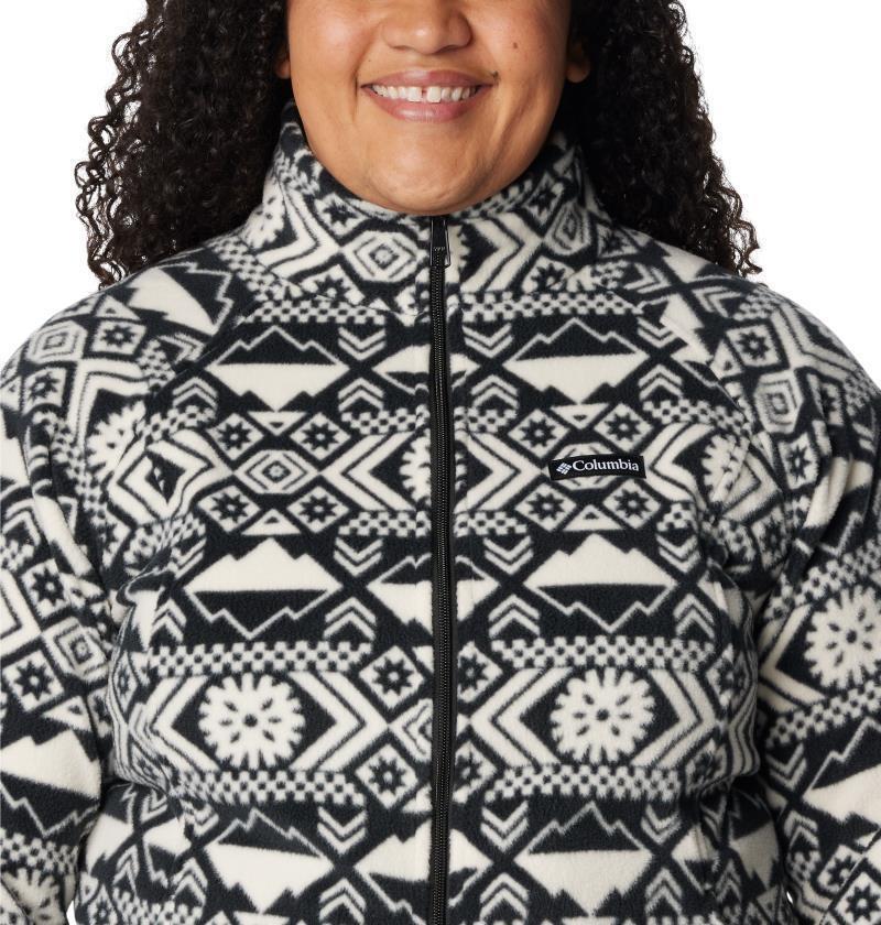Benton Springs Printed Full Zip, Extended - Womens - Black Checkered Peaks Tonal 6