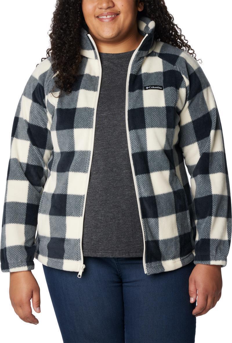 Benton Springs Printed Full Zip, Extended - Womens - Chalk Check Print 3