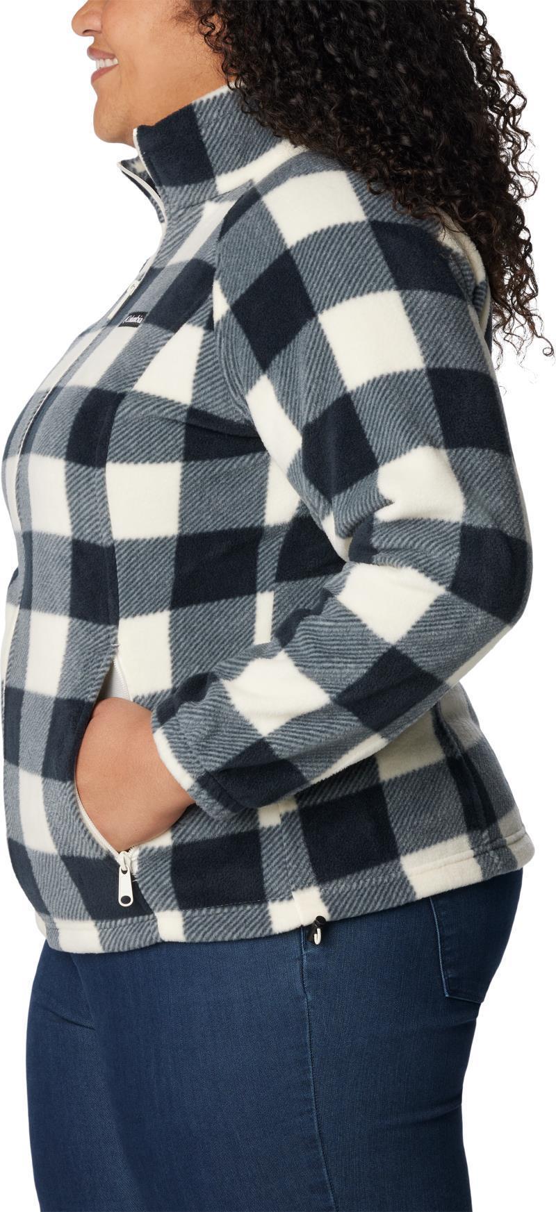 Benton Springs Printed Full Zip, Extended - Womens - Chalk Check Print 5