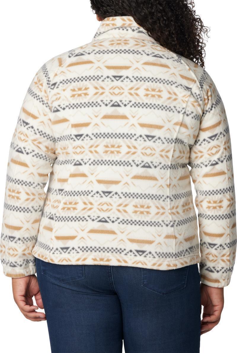 Benton Springs Printed Full Zip, Extended - Womens - Chalk Checkered Peaks 2
