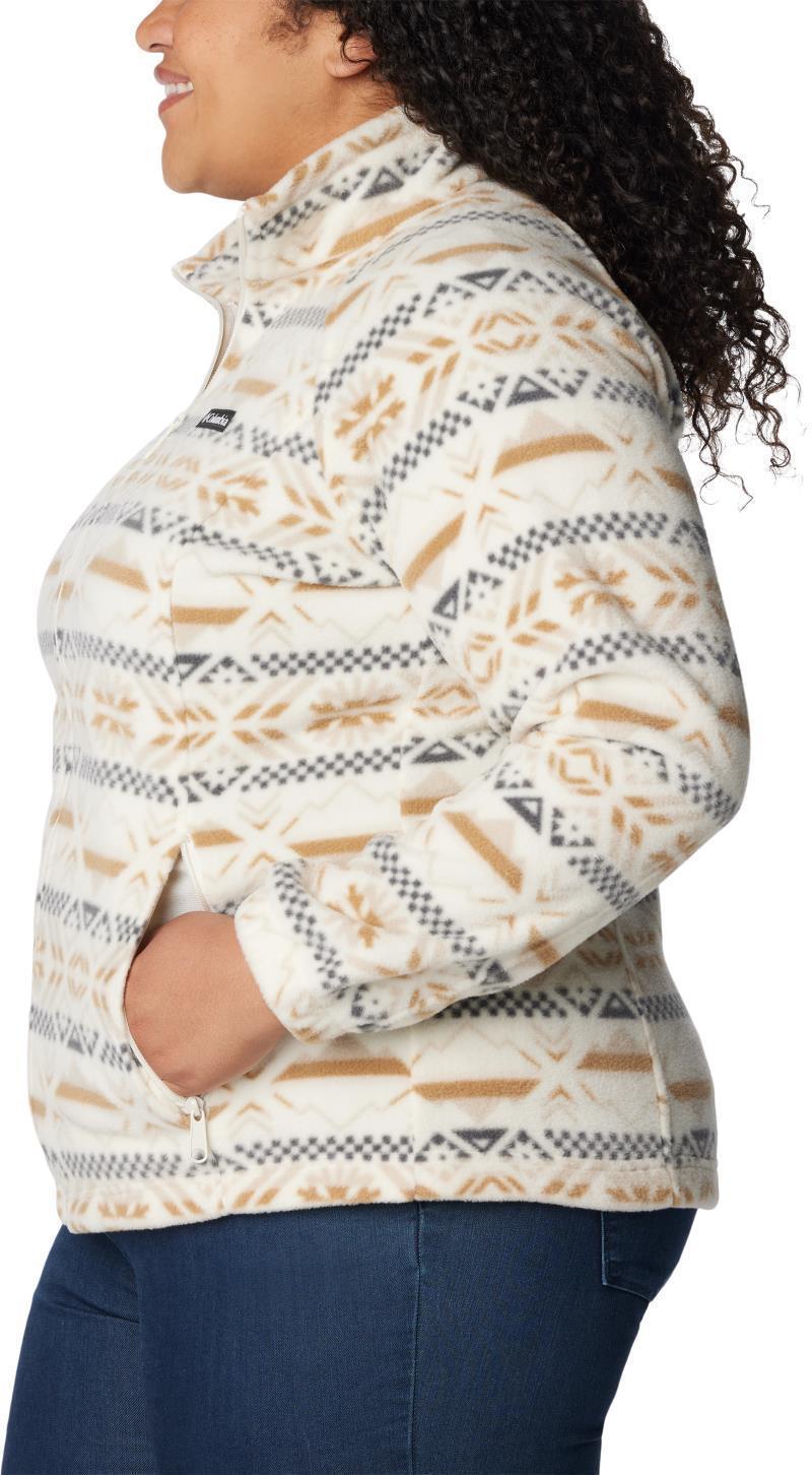 Benton Springs Printed Full Zip, Extended - Womens - Chalk Checkered Peaks 5