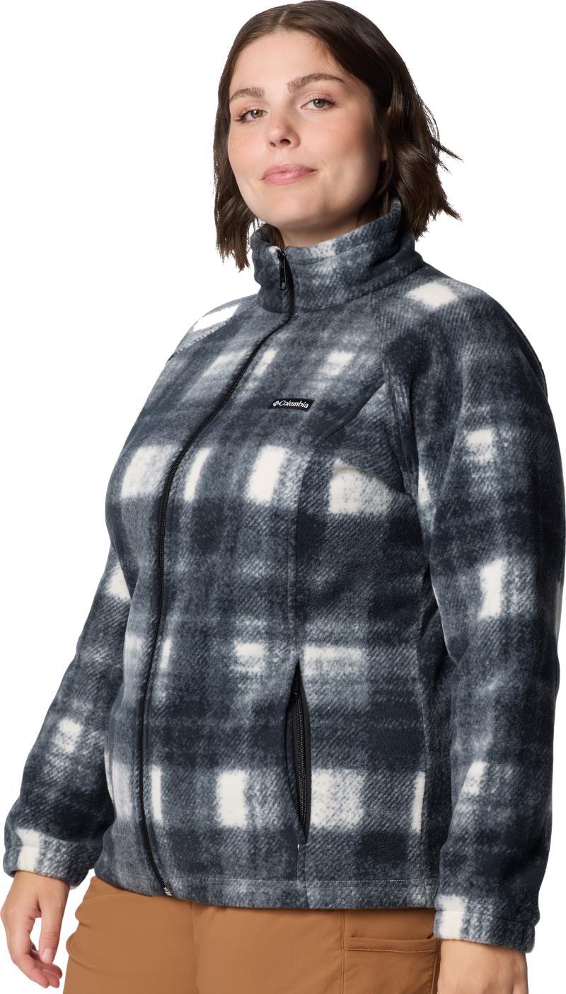 Benton Springs Printed Full Zip, Extended - Womens - Chalk Omblur Tonal 2