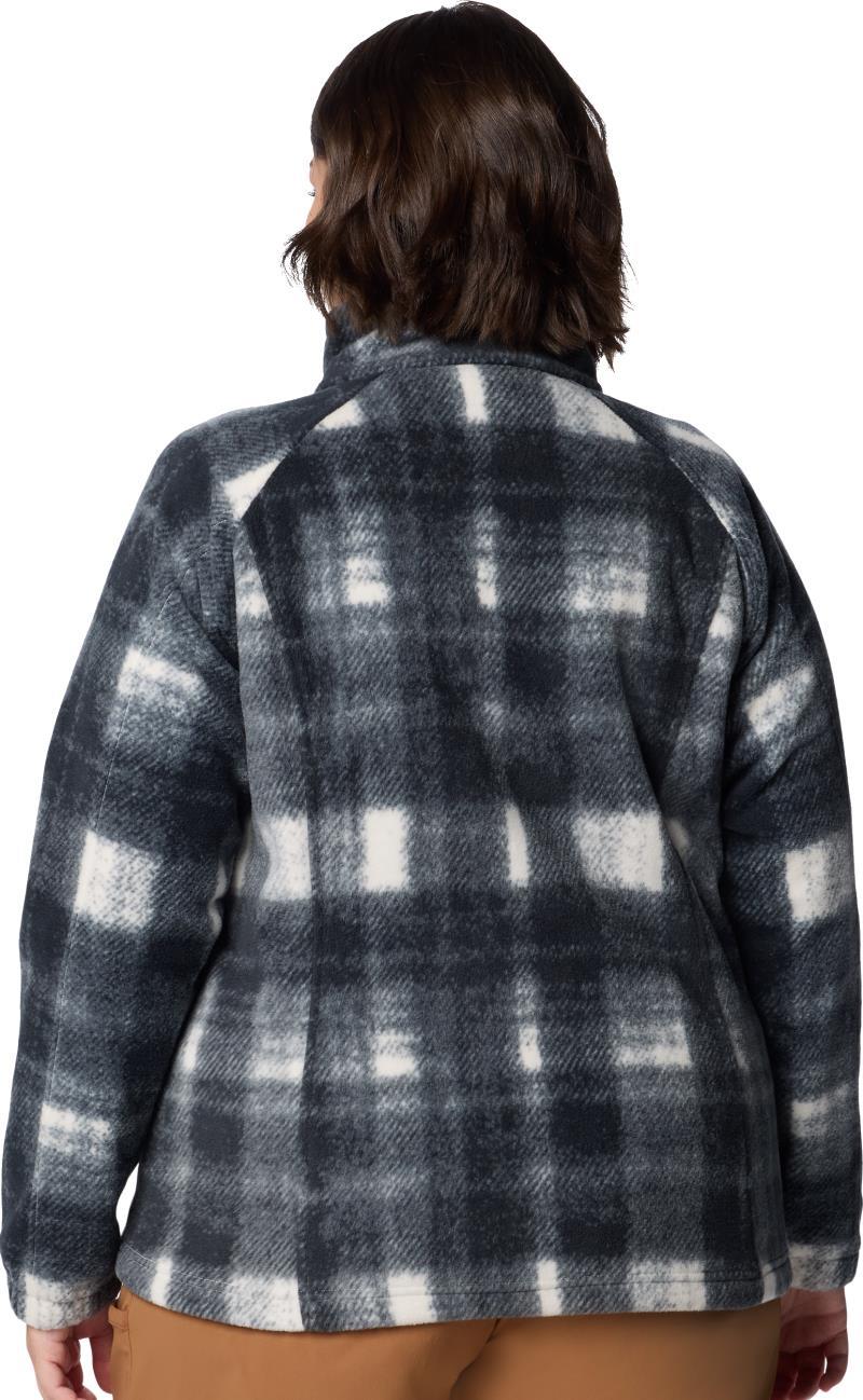Benton Springs Printed Full Zip, Extended - Womens - Chalk Omblur Tonal 3