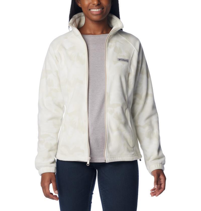 Benton Springs Printed Full Zip, Extended - Womens - Dark Stone Peonies 2