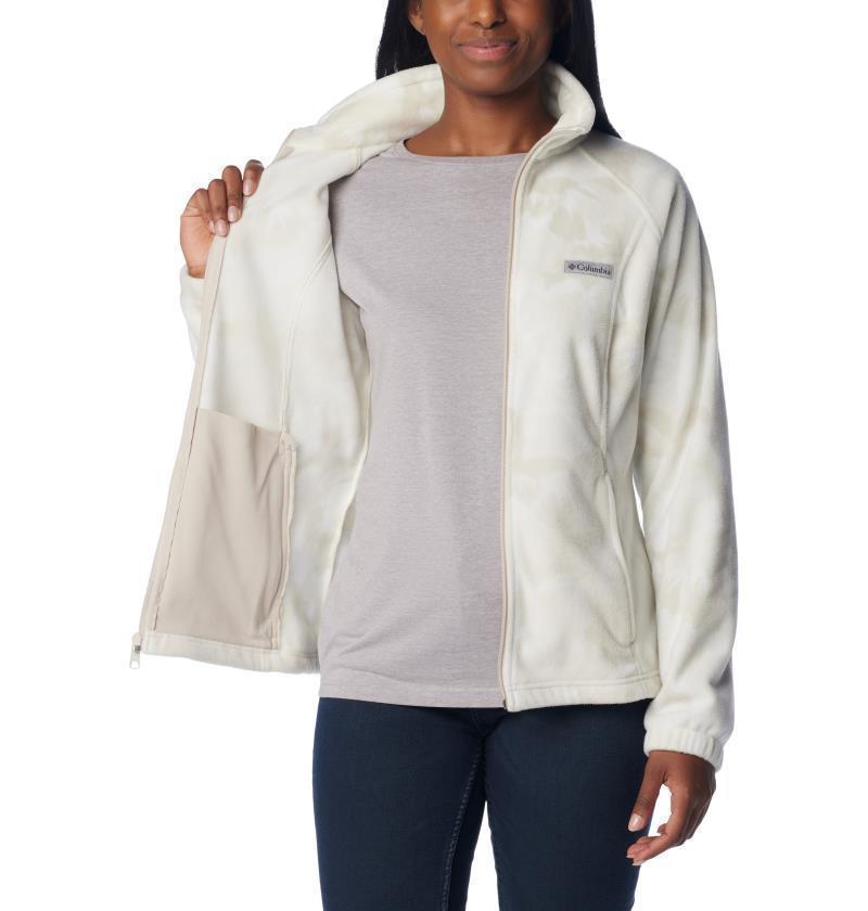 Benton Springs Printed Full Zip, Extended - Womens - Dark Stone Peonies 3