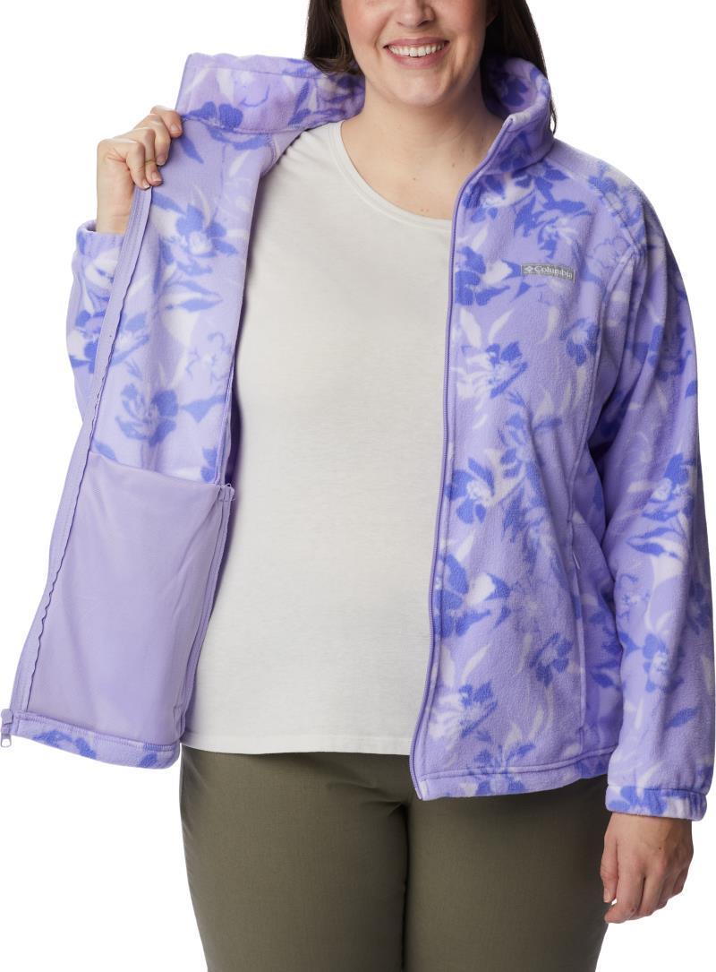 Benton Springs Printed Full Zip, Extended - Womens - Frosted Purple / Pop Flora Tonal 4