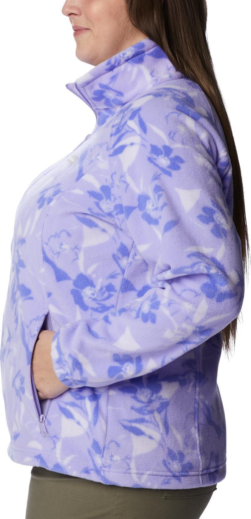 Benton Springs Printed Full Zip, Extended - Womens - Frosted Purple / Pop Flora Tonal 5