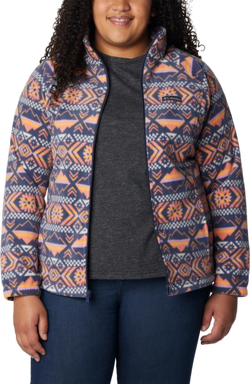 Benton Springs Printed Full Zip, Extended - Womens - Nocturnal Checkered Peaks 3