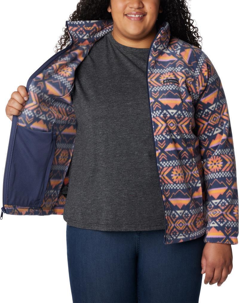Benton Springs Printed Full Zip, Extended - Womens - Nocturnal Checkered Peaks 4