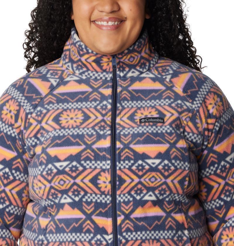 Benton Springs Printed Full Zip, Extended - Womens - Nocturnal Checkered Peaks 6