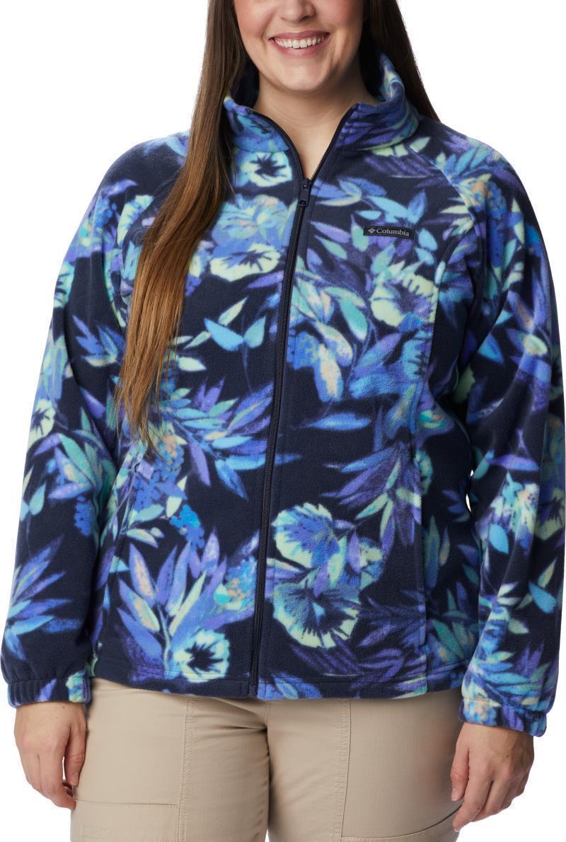 Benton Springs Printed Full Zip, Extended - Womens - Nocturnal / Wisterian 1