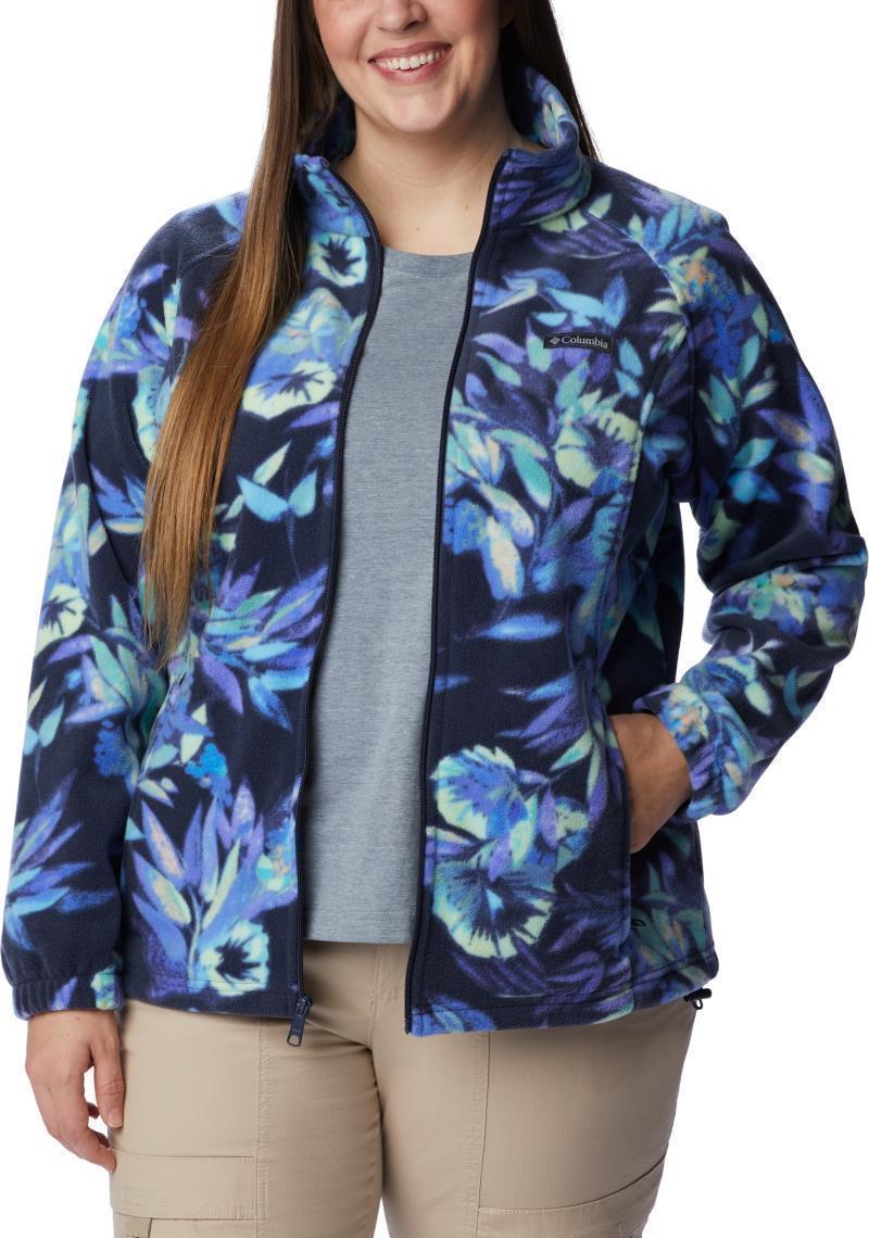 Benton Springs Printed Full Zip, Extended - Womens - Nocturnal / Wisterian 3