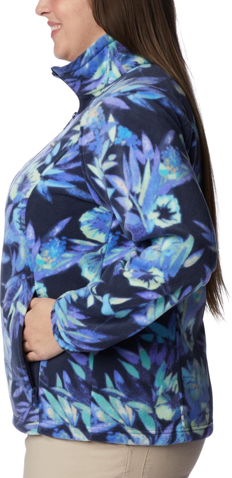 Benton Springs Printed Full Zip, Extended - Womens - Nocturnal / Wisterian 5