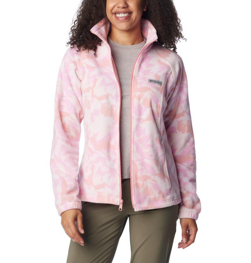 Benton Springs Printed Full Zip, Extended - Womens - Salmon Rose Peonies 2