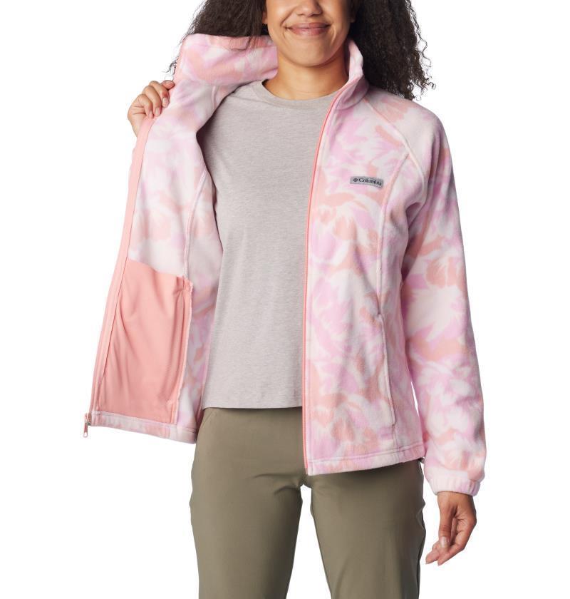 Benton Springs Printed Full Zip, Extended - Womens - Salmon Rose Peonies 3