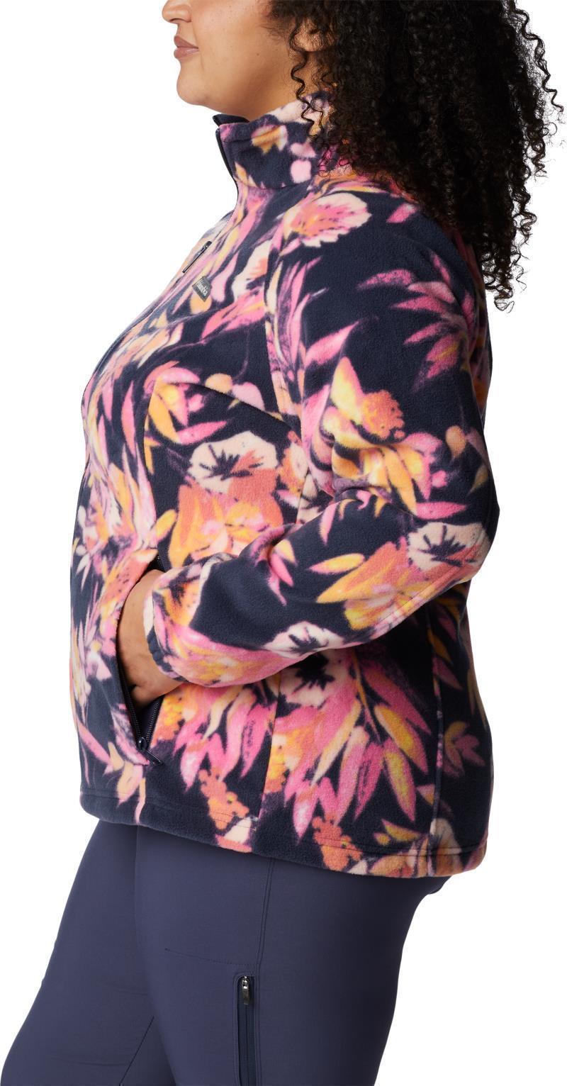 Benton Springs Printed Full Zip, Extended - Womens - Wild Geranium / Wisterian 5