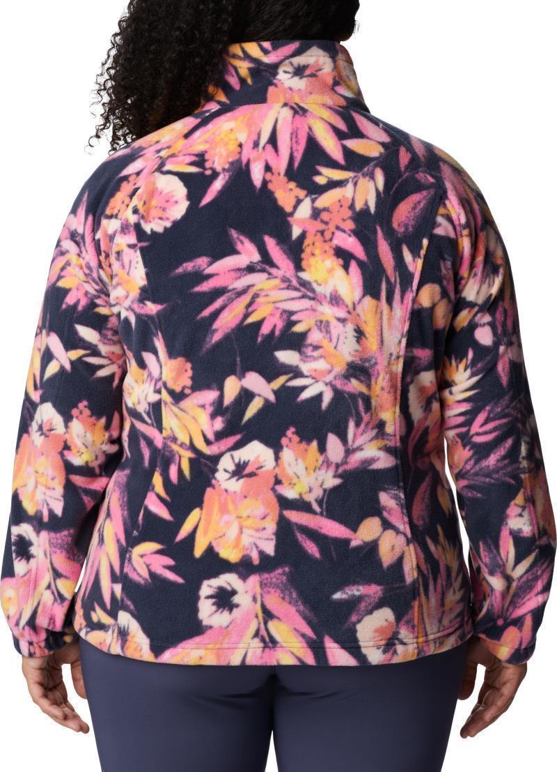 Benton Springs Printed Full Zip, Extended - Womens - Wild Geranium / Wisterian 2