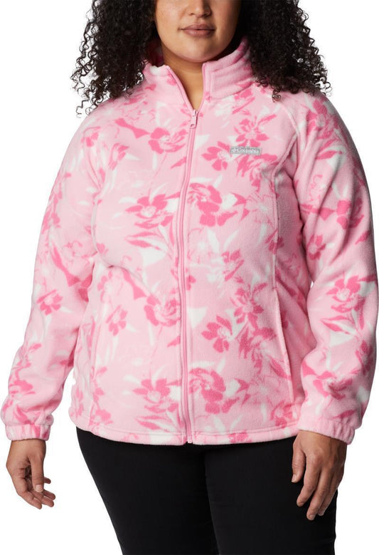 Benton Springs Printed Full Zip, Extended - Womens - Wild Rose / Pop Flora Tonal 1