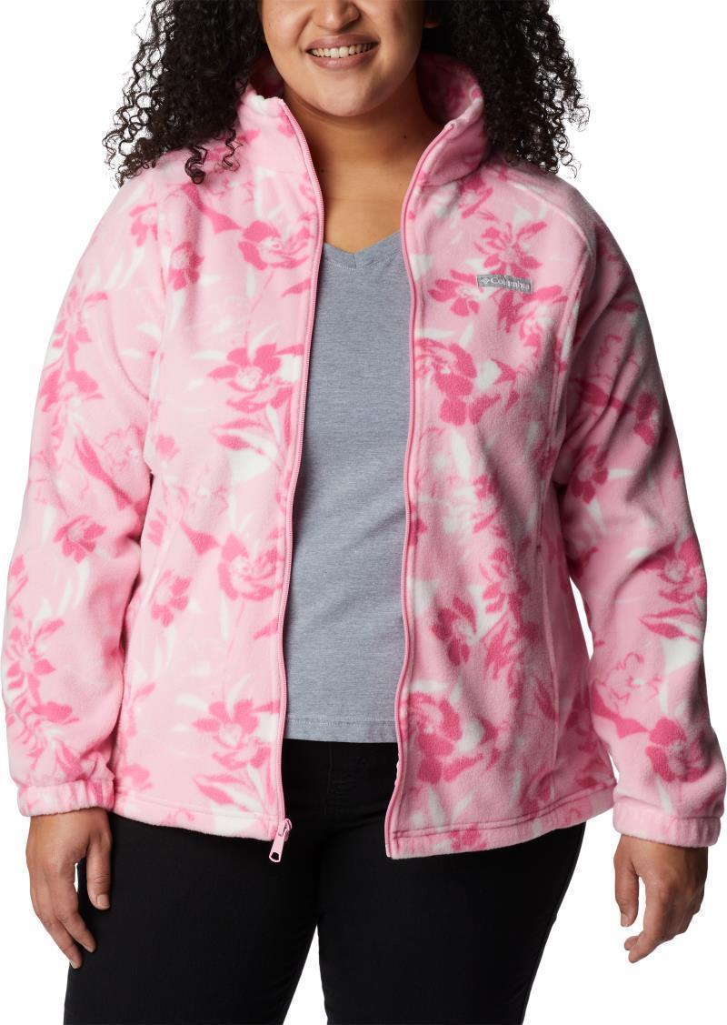 Benton Springs Printed Full Zip, Extended - Womens - Wild Rose / Pop Flora Tonal 3