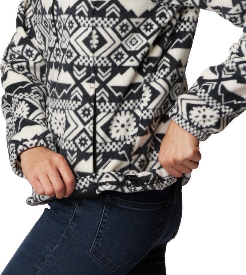 Benton Springs Printed Full Zip - Womens - Black Checkered Peaks Tonal 4