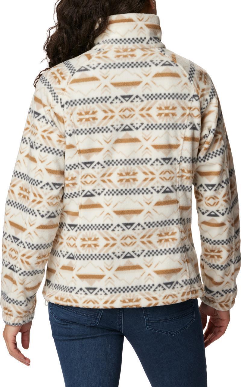 Benton Springs Printed Full Zip - Womens - Chalk Checkered Peaks 2