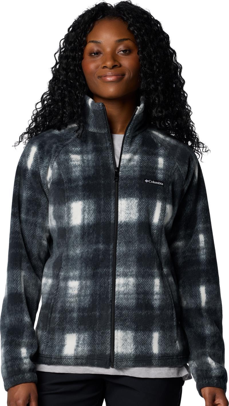 Benton Springs Printed Full Zip - Womens - Chalk Omblur Tonal 1