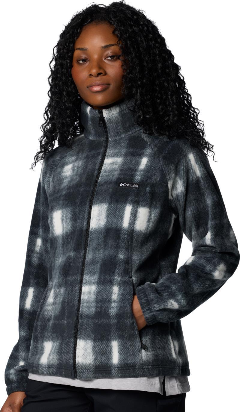 Benton Springs Printed Full Zip - Womens - Chalk Omblur Tonal 2