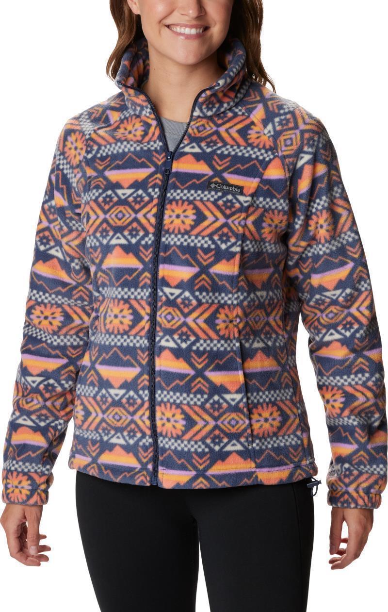 Benton Springs Printed Full Zip - Womens - Nocturnal Checkered Peaks 1